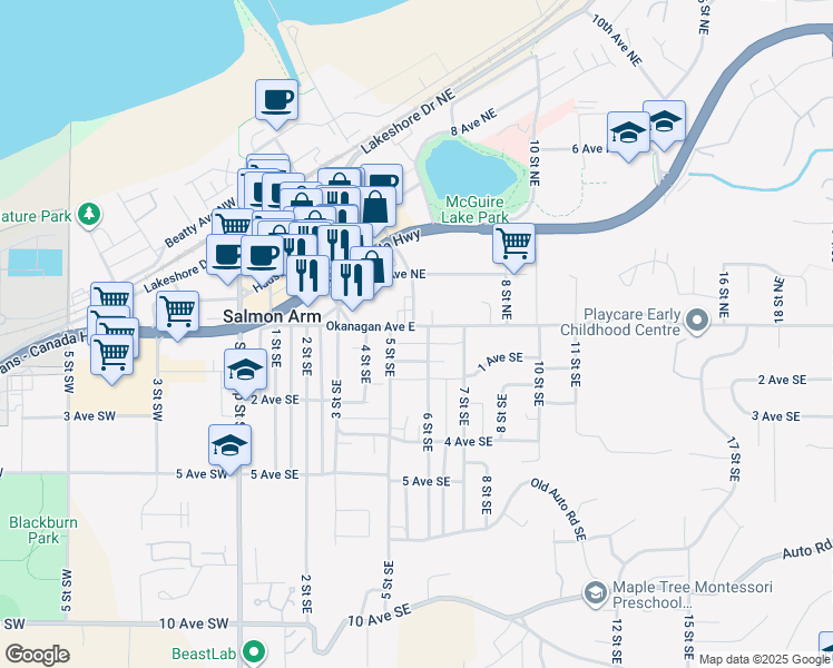 570 Okanagan Avenue East, Salmon Arm BC Walk Score