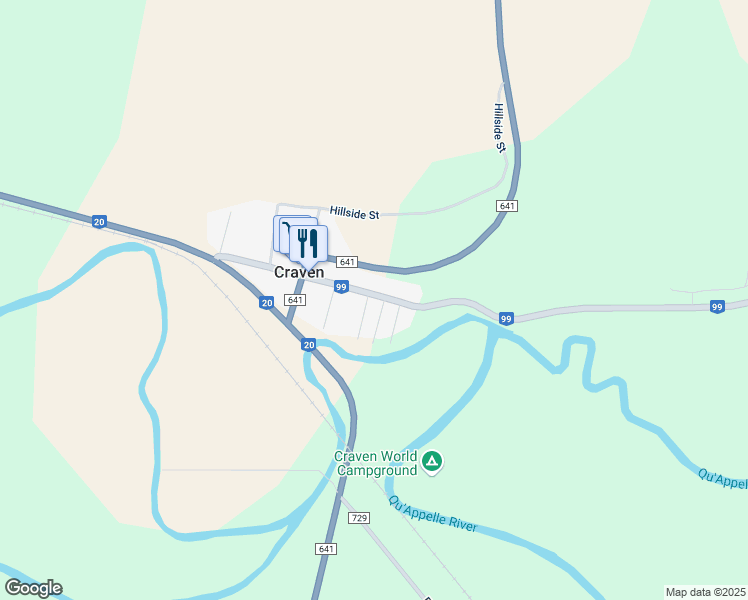 map of restaurants, bars, coffee shops, grocery stores, and more near 2 Maple Avenue in Craven