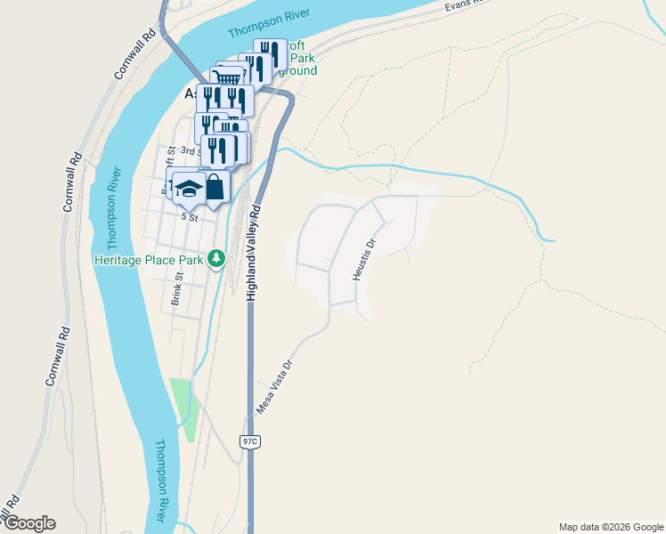 1293 Mesa Vista Drive, Ashcroft BC - Walk Score