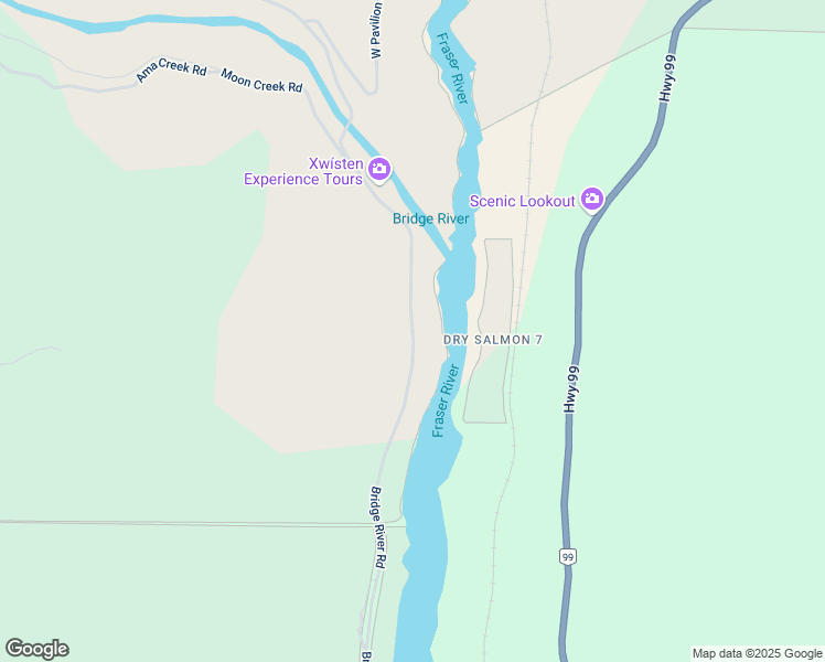 map of restaurants, bars, coffee shops, grocery stores, and more near Lillooet Pioneer Road 40 in 100 Mile House