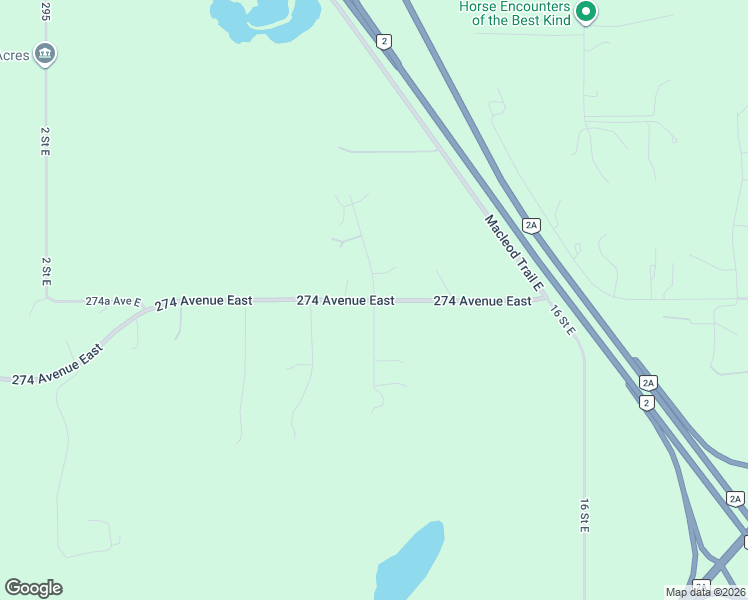 map of restaurants, bars, coffee shops, grocery stores, and more near 29412 274 Avenue East in De Winton