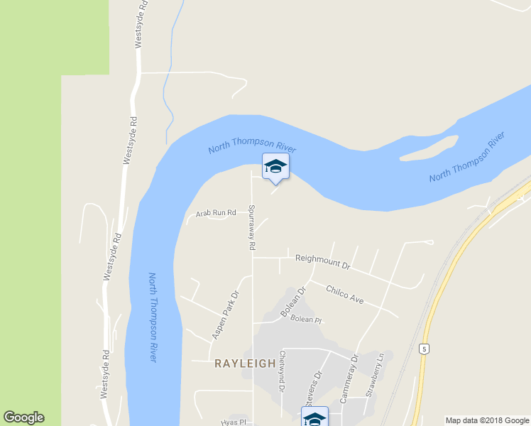 map of restaurants, bars, coffee shops, grocery stores, and more near 244 Blueberry Place in Kamloops