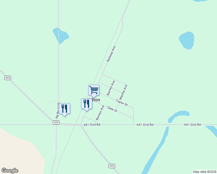 map of restaurants, bars, coffee shops, grocery stores, and more near 202 Sharman Street in Silton