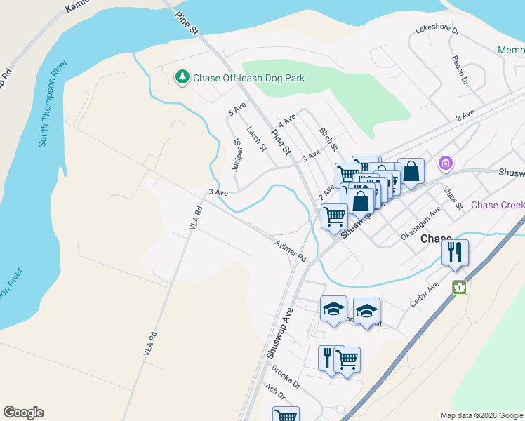 map of restaurants, bars, coffee shops, grocery stores, and more near 611 3 Avenue in Chase