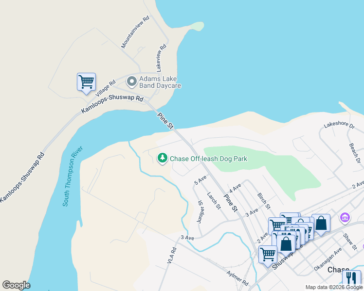 map of restaurants, bars, coffee shops, grocery stores, and more near 637 Mill Road in Chase