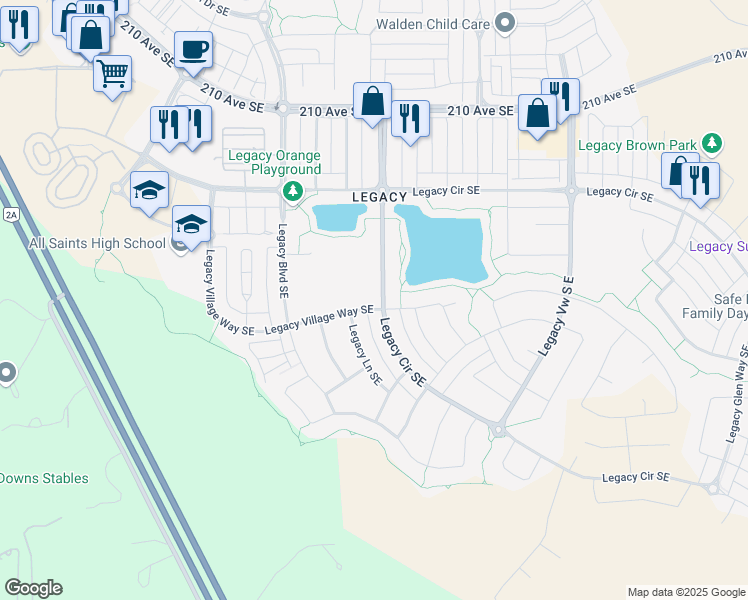 map of restaurants, bars, coffee shops, grocery stores, and more near in Calgary