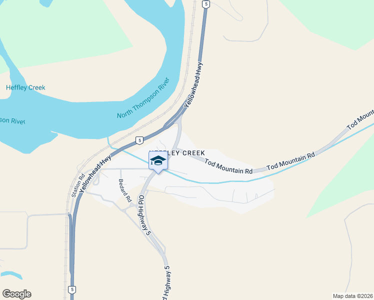 map of restaurants, bars, coffee shops, grocery stores, and more near 514 Tod Mountain Road in Kamloops