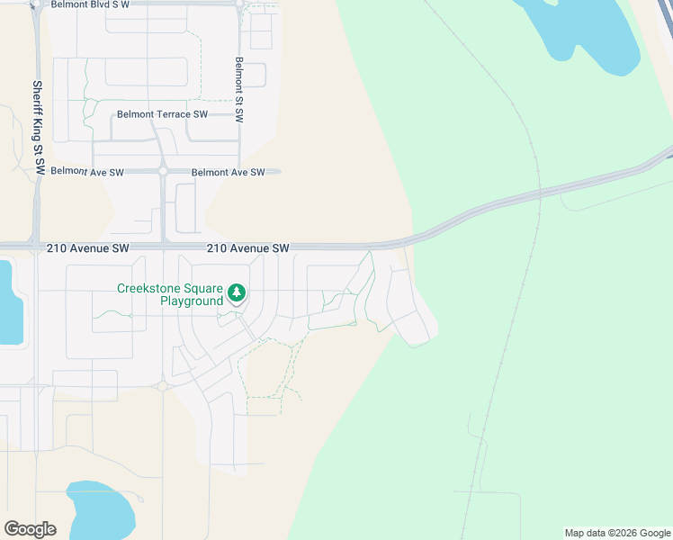 map of restaurants, bars, coffee shops, grocery stores, and more near 186 Creekstone Passage Southwest in Calgary