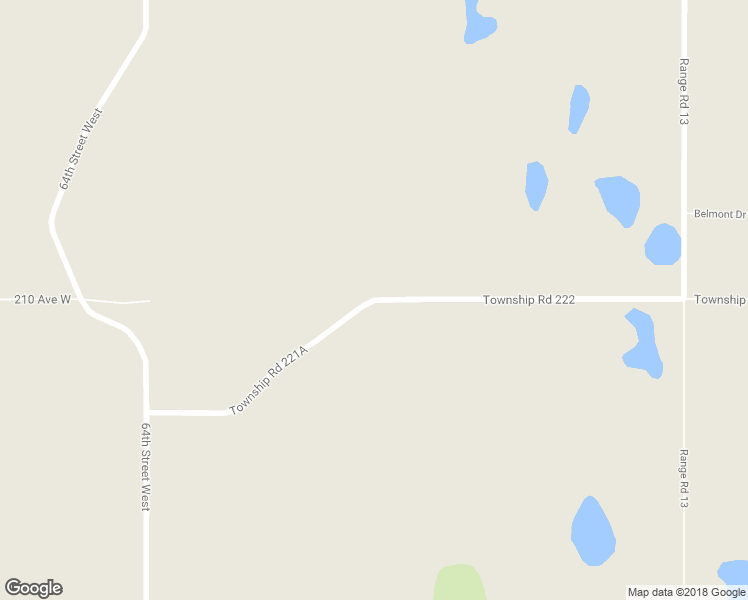 map of restaurants, bars, coffee shops, grocery stores, and more near 1302 210 Avenue Southeast in De Winton