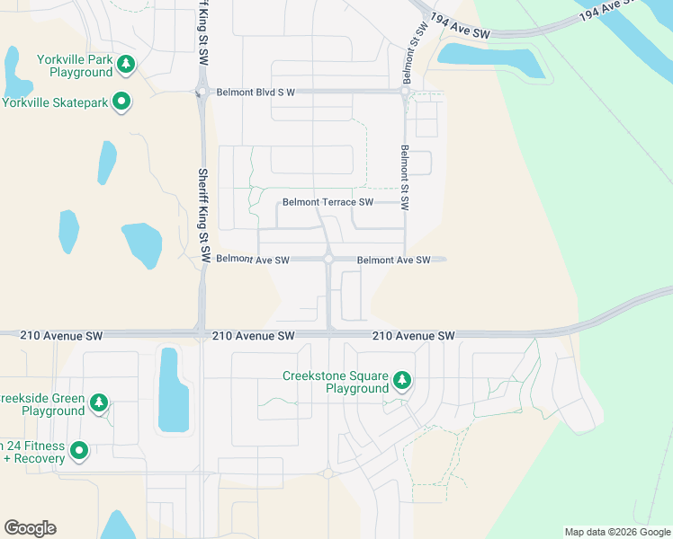 map of restaurants, bars, coffee shops, grocery stores, and more near 816 Belmont Drive Southwest in Calgary