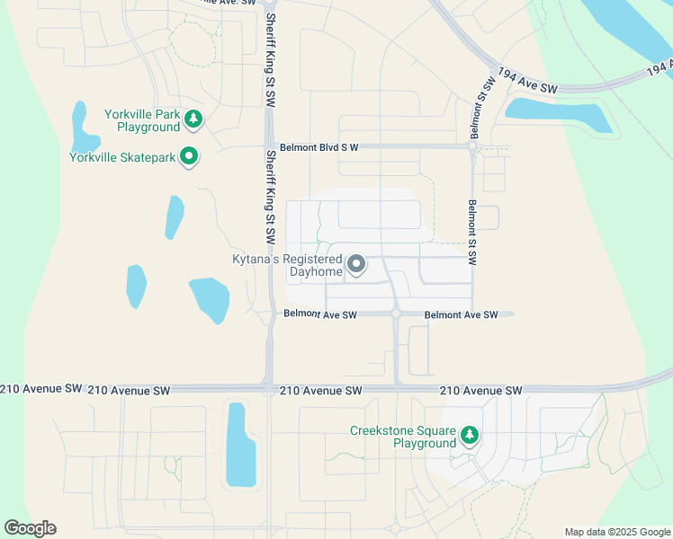 map of restaurants, bars, coffee shops, grocery stores, and more near 484 Belmont Heath Southwest in Calgary