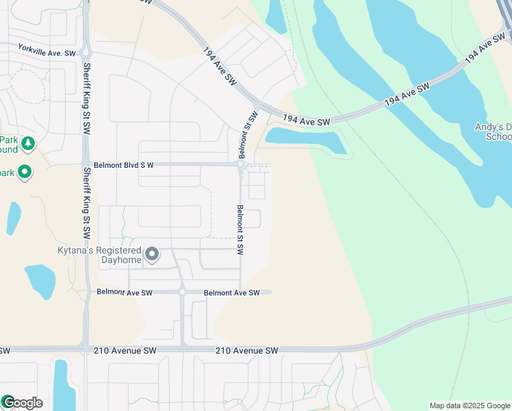 map of restaurants, bars, coffee shops, grocery stores, and more near 550 Belmont Street Southwest in Calgary