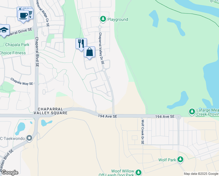 map of restaurants, bars, coffee shops, grocery stores, and more near in Calgary
