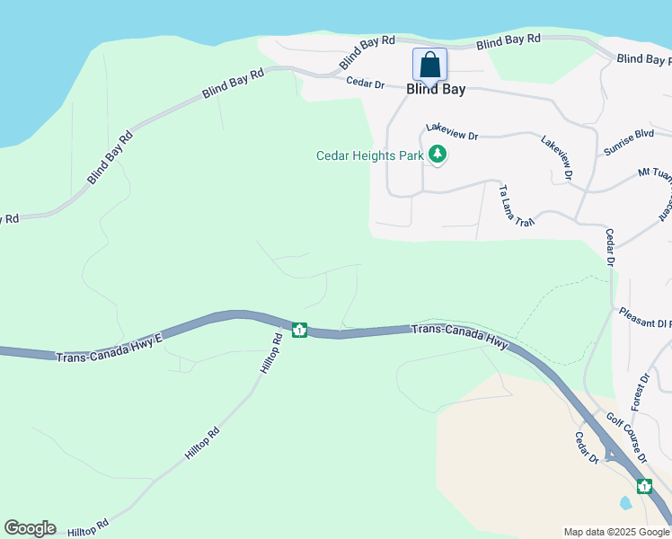 map of restaurants, bars, coffee shops, grocery stores, and more near 2450 Blind Bay Cut Off Road in Sorrento