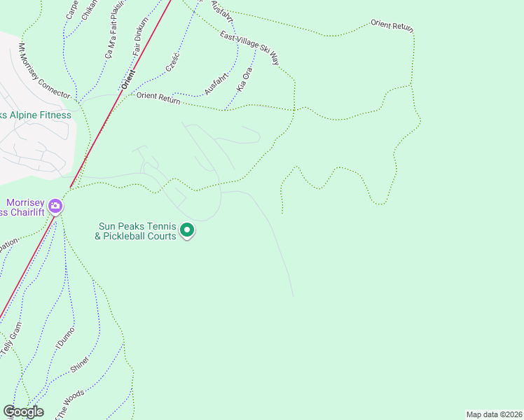 map of restaurants, bars, coffee shops, grocery stores, and more near in Sun Peaks