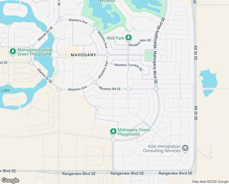map of restaurants, bars, coffee shops, grocery stores, and more near 212 Magnolia Heath Southeast in Calgary