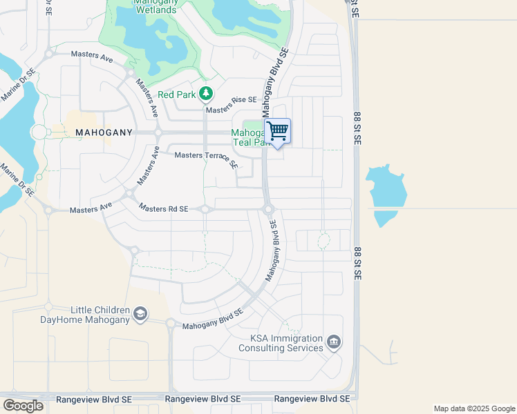 map of restaurants, bars, coffee shops, grocery stores, and more near in Calgary