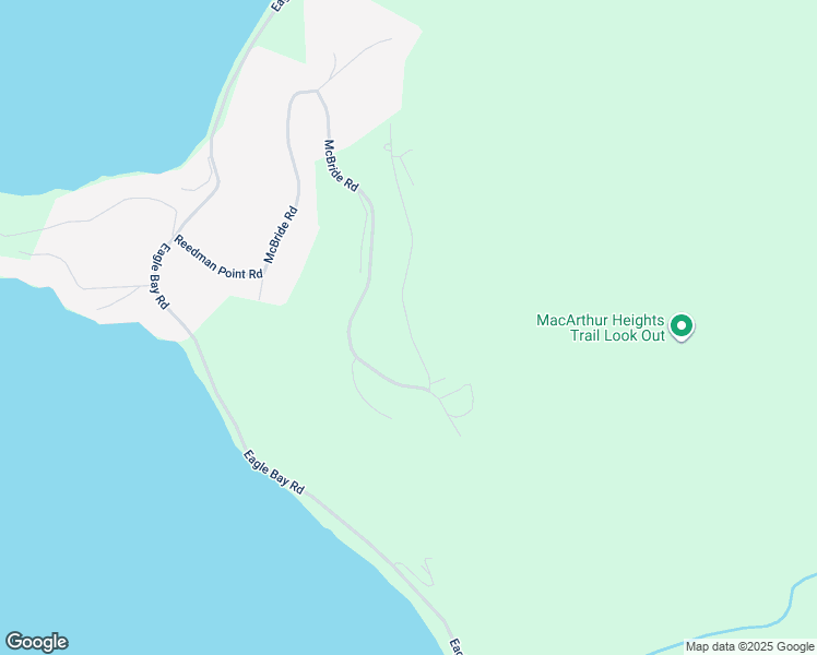 map of restaurants, bars, coffee shops, grocery stores, and more near Roncastle Road in Blind Bay