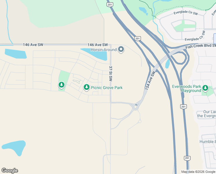 map of restaurants, bars, coffee shops, grocery stores, and more near Unnamed Road in Calgary