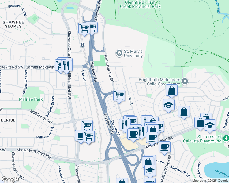 14815 Bannister Road Southeast, Calgary AB Walk Score