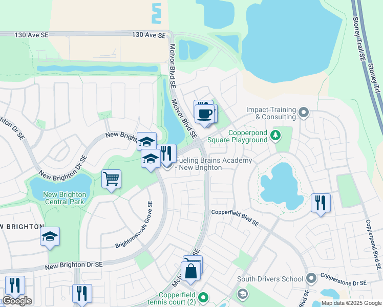 map of restaurants, bars, coffee shops, grocery stores, and more near in Calgary