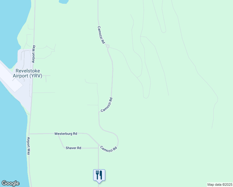 map of restaurants, bars, coffee shops, grocery stores, and more near 2950 Camozzi Road in Revelstoke