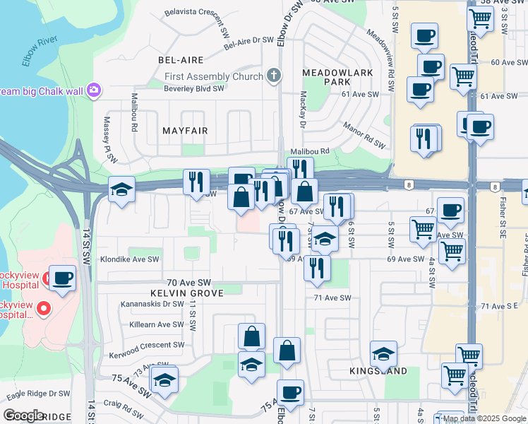 6707 Elbow Drive Southwest, Calgary AB Walk Score