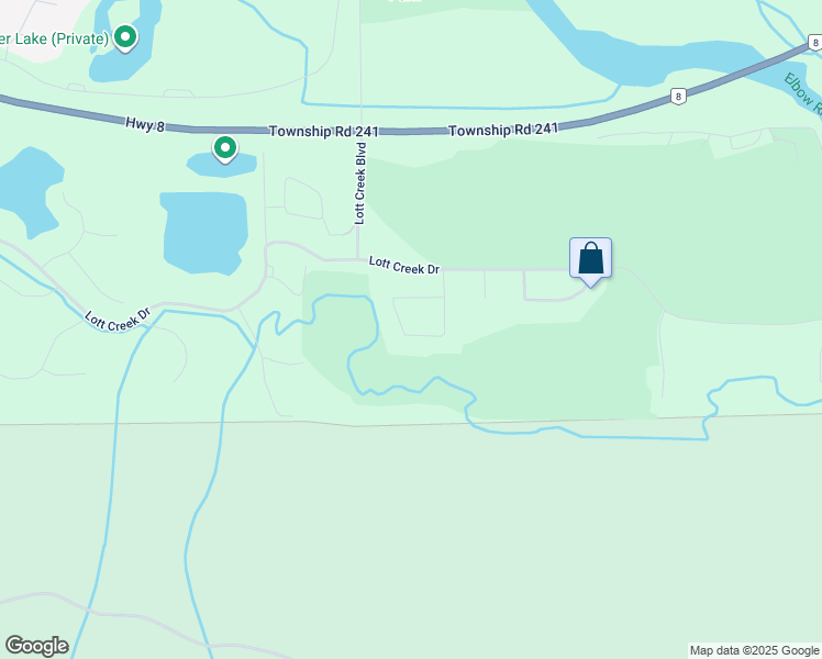 map of restaurants, bars, coffee shops, grocery stores, and more near 59 Lott Creek Landing in Calgary