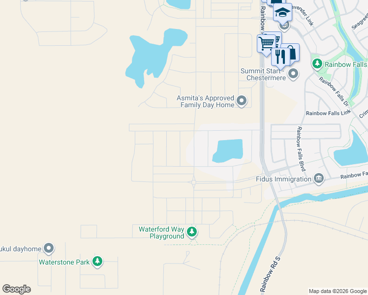 map of restaurants, bars, coffee shops, grocery stores, and more near Rainbow Road in Division No. 6
