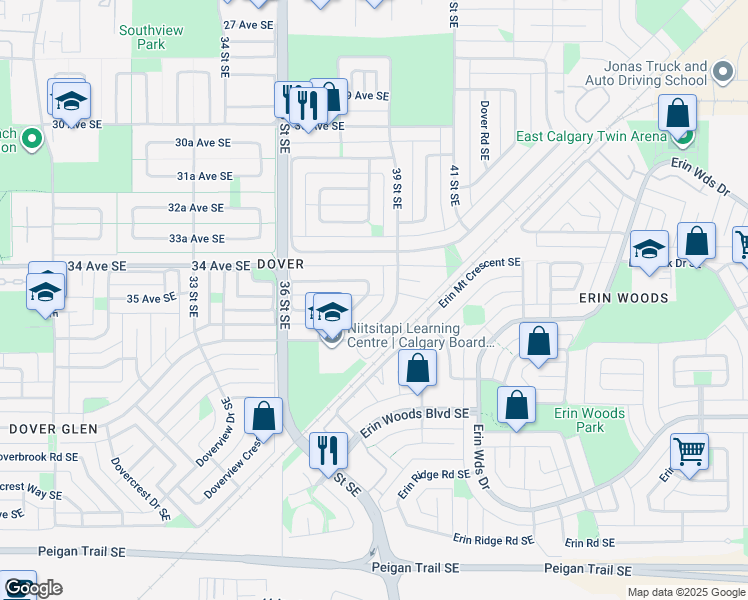 104 Dover Meadow Close Southeast, Calgary AB Walk Score