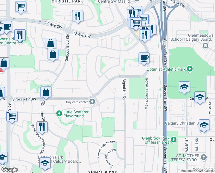 2167 Sirocco Drive Southwest, Calgary AB - Walk Score