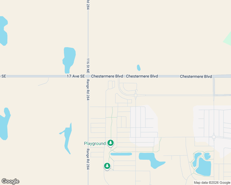 map of restaurants, bars, coffee shops, grocery stores, and more near Alberta 1 Alternate in Chestermere