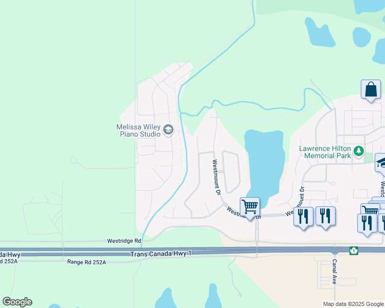 map of restaurants, bars, coffee shops, grocery stores, and more near in Strathmore