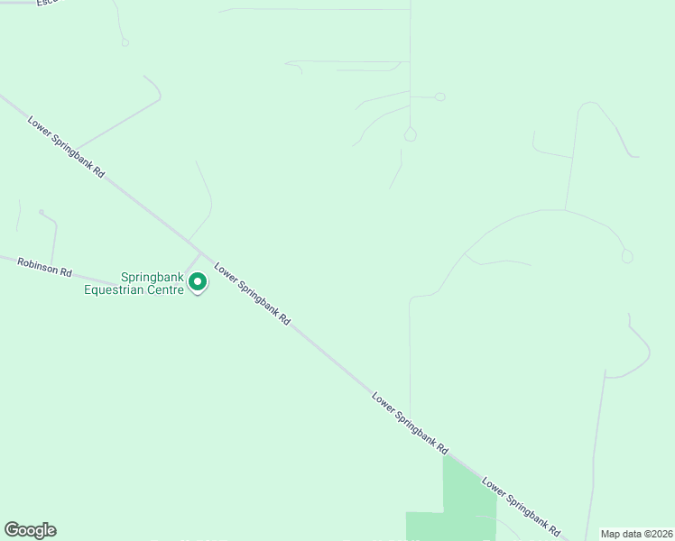 map of restaurants, bars, coffee shops, grocery stores, and more near 25102 Lower Springbank Road in Calgary