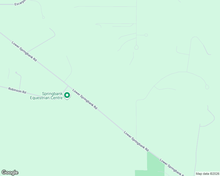 map of restaurants, bars, coffee shops, grocery stores, and more near 25102 Lower Springbank Road in Calgary