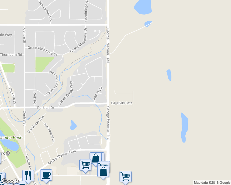 map of restaurants, bars, coffee shops, grocery stores, and more near 605 edgefield gate in Strathmore