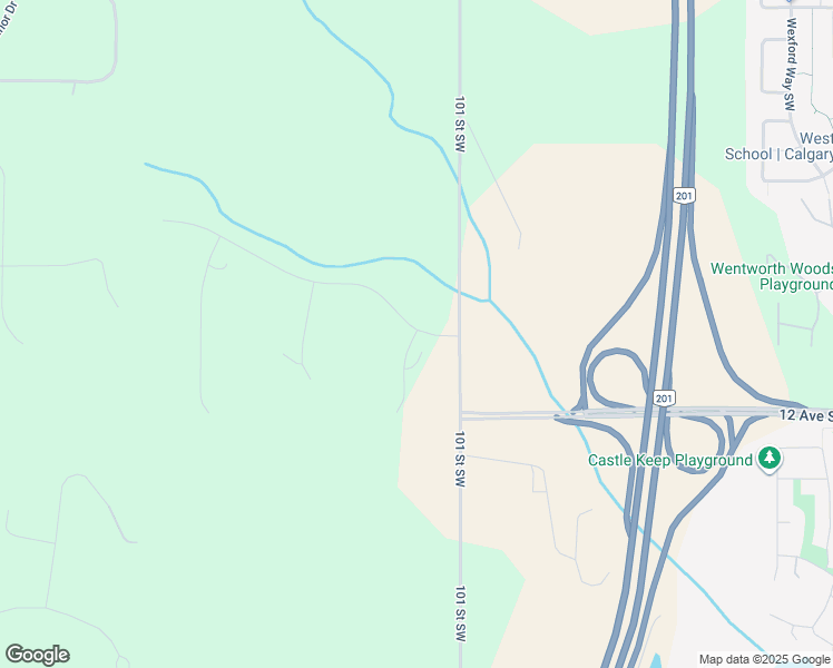 map of restaurants, bars, coffee shops, grocery stores, and more near 103 100 Heritage Place in Calgary