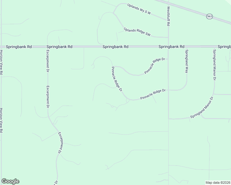 map of restaurants, bars, coffee shops, grocery stores, and more near 27 Pinnacle Ridge Drive in Calgary