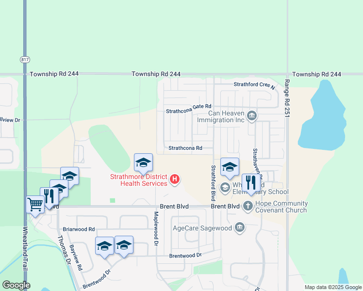 1148 Strathcona Road, Strathmore AB Walk Score