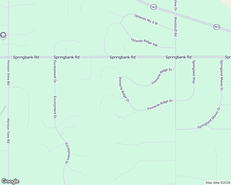 map of restaurants, bars, coffee shops, grocery stores, and more near 35 Pinnacle Ridge Drive in Calgary