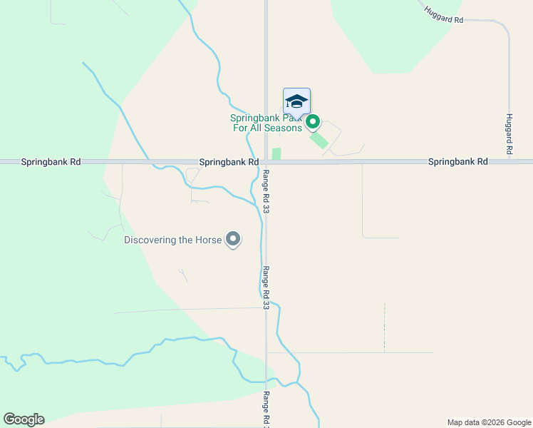 map of restaurants, bars, coffee shops, grocery stores, and more near 243226 Range Road 33 in Calgary