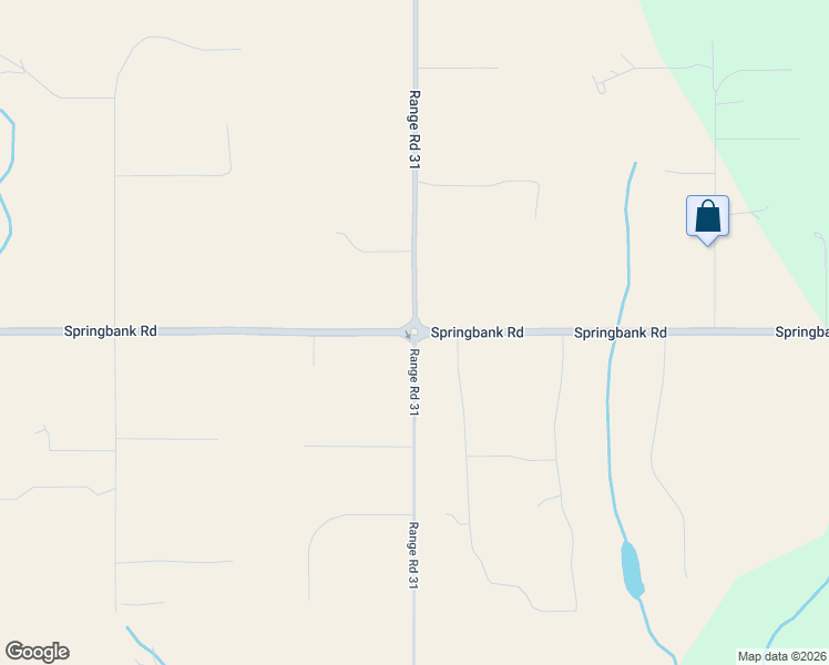 map of restaurants, bars, coffee shops, grocery stores, and more near Range Road 31 in Calgary