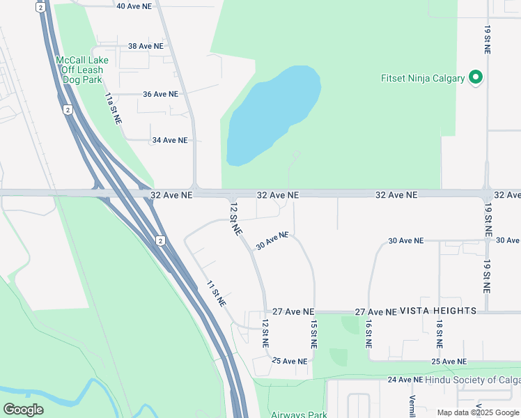 map of restaurants, bars, coffee shops, grocery stores, and more near 1341 32 Avenue Northeast in Calgary