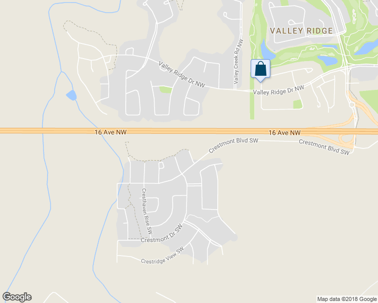 map of restaurants, bars, coffee shops, grocery stores, and more near 152 Cresthaven Place Southwest in Calgary