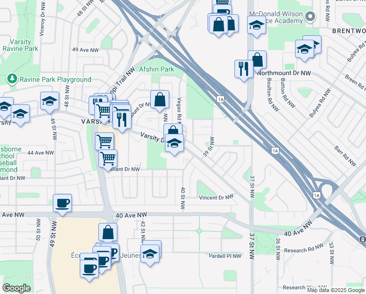 4103 Varsity Drive Northwest, Calgary AB Walk Score