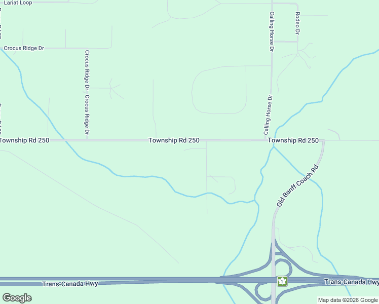 map of restaurants, bars, coffee shops, grocery stores, and more near 245249 Range Road 31A in Calgary