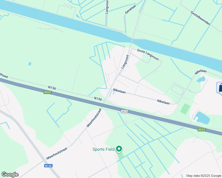 map of restaurants, bars, coffee shops, grocery stores, and more near 1 Nikelaan in Laakdal