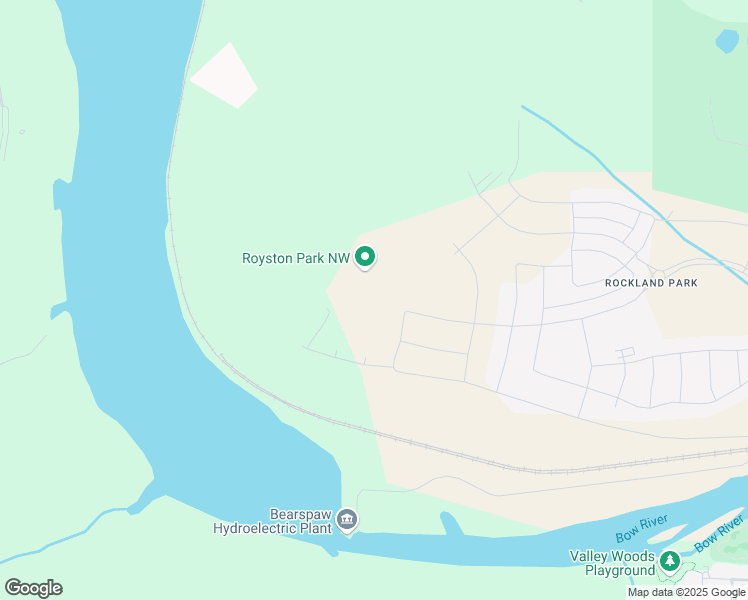 map of restaurants, bars, coffee shops, grocery stores, and more near Unnamed Road in Calgary