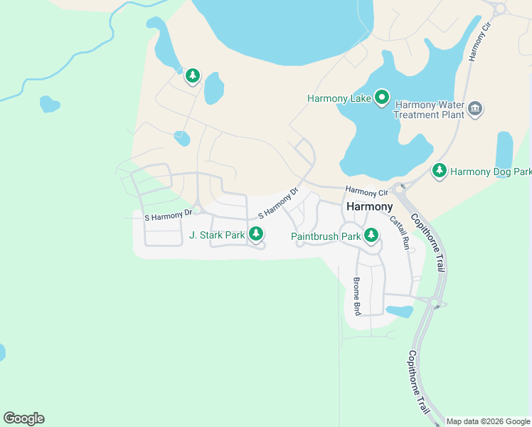 map of restaurants, bars, coffee shops, grocery stores, and more near South Harmony Drive in Calgary