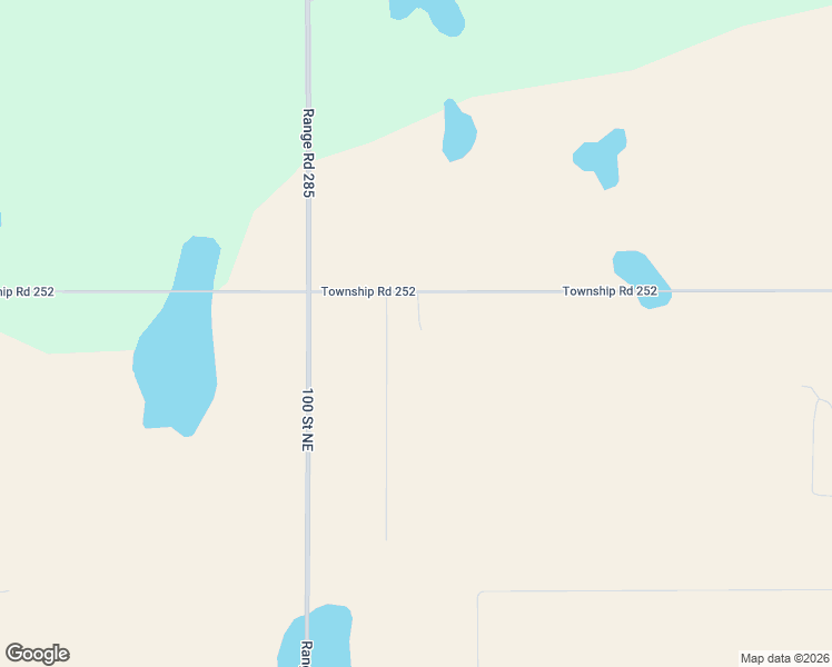 map of restaurants, bars, coffee shops, grocery stores, and more near 284211 Township Road 252 in Rocky View County